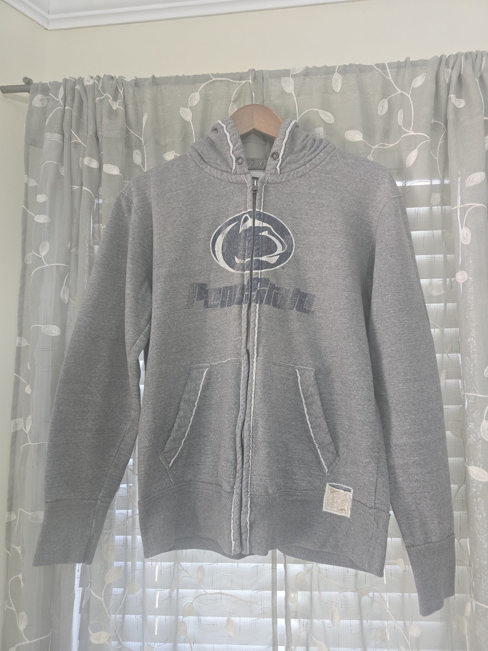 Gray Men's Full-Zip Hoodie Sweatshirt
